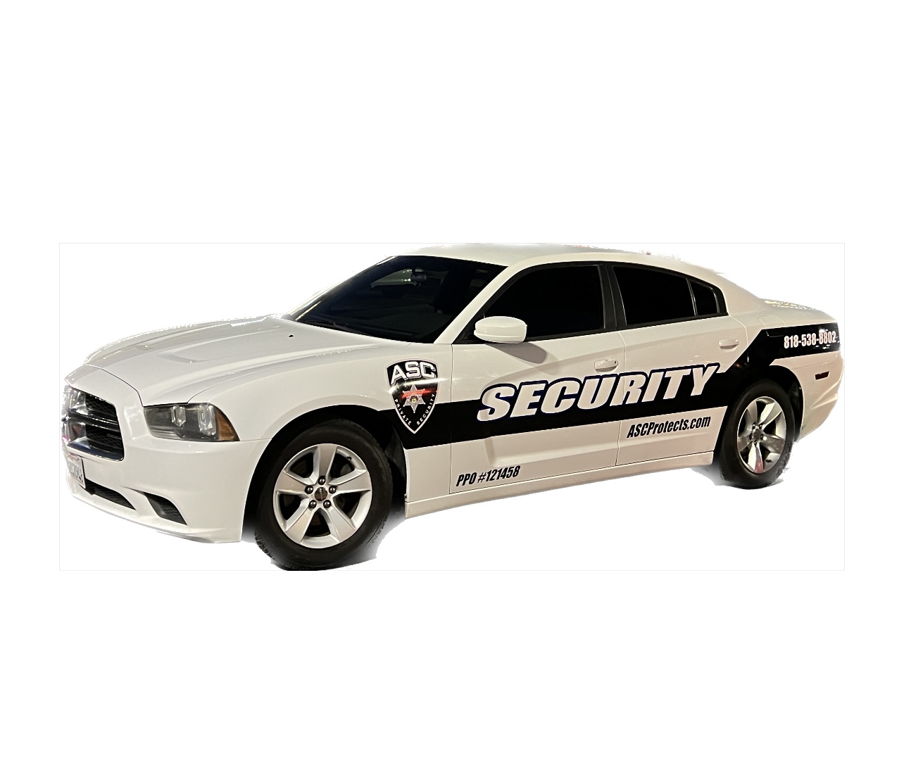 ASC Private Security mobile patrol car
